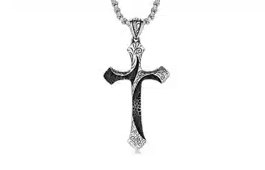 IDEAGEMER Cross Pendant Necklace
