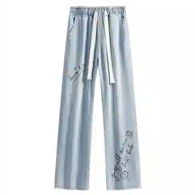 Garfield Family Retro Logo Denim Jeans