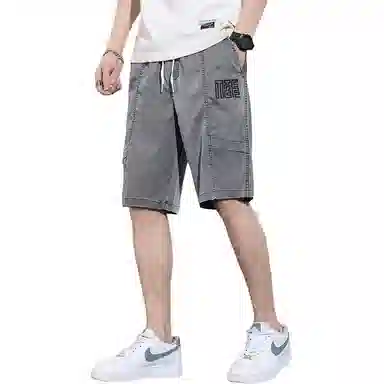 吉肯蒂 薄款宽松运动中裤休闲短裤 男款