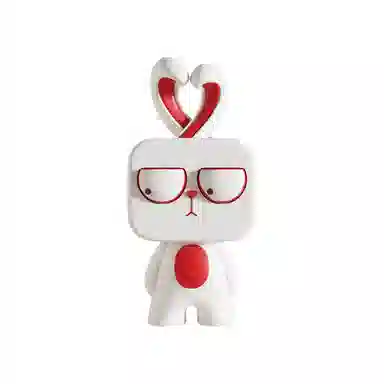 咕轹 搞怪兔子黑熊奶油风样板房酒柜摆设  潮流衍生品