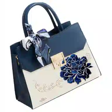 老人头 新中式国风时尚潮流 合成革 单肩斜挎手提包 常规 女款 多色