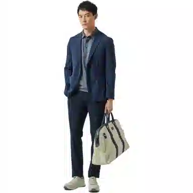 迪柯尼 纯色简约中腰针织休闲裤 男款