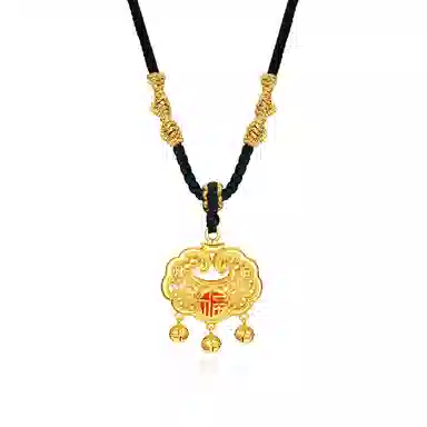 【S925银 招财纳福】 七好美银 福运平安锁新中式国潮风长命锁富转运经典时尚高级百搭#好运 首饰 项链 男女同款情侣款