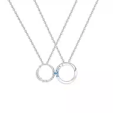 梵星饰季 心动焰火夜光磁吸莫比乌斯轻奢小众设计高级感 合金 项链 男女同款情侣款