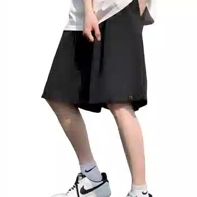 沐诚阳译 美式潮牌宽松五分裤复古高街百搭运动篮球裤休闲短裤 男款
