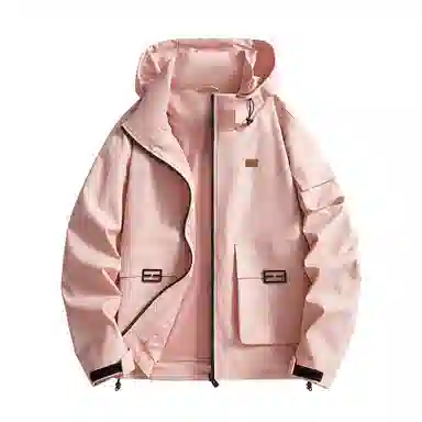 【dme】 美式潮流连帽纯色痞帅高级感防风防水户外休闲外套夹克 男女同款