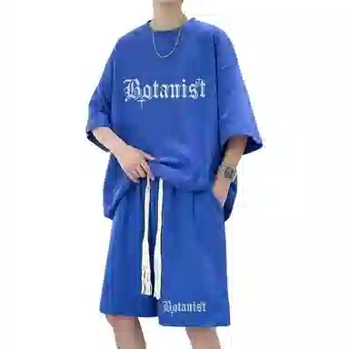寻星记 融合多风格的潮流短袖休闲运动套装 男女同款