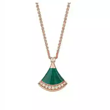 BVLGARI Malachite Pendant Necklace