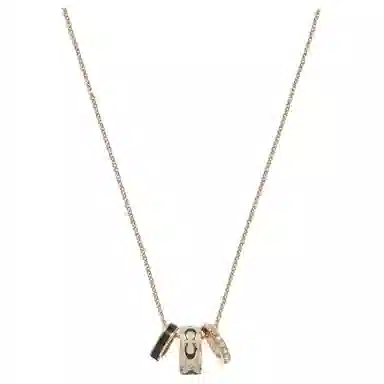 COACH Enamel Necklace Gold