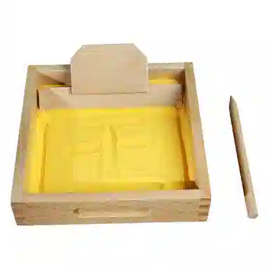 图米鱼 蒙特梭利幼儿园教具沙画刮沙盒幼儿园练字盘 早教益智玩具