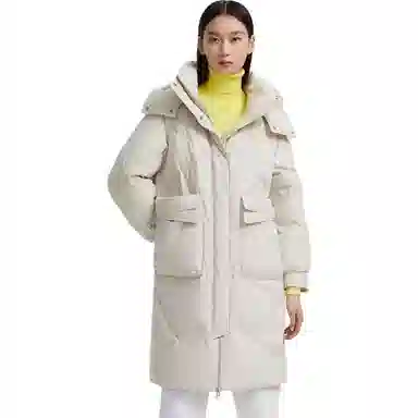 波司登 休闲时尚简约可脱卸帽羽绒服 女款