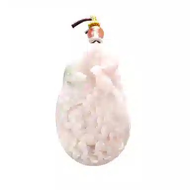 玉说 国潮牡丹花芙蓉红花开富贵锦上添花 独山玉 项链 男女同款情侣款