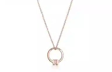 Tiffany T Necklace Rose Gold 18K