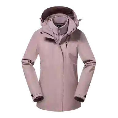 探路者 户外三合一抓绒两件套夹克 女款