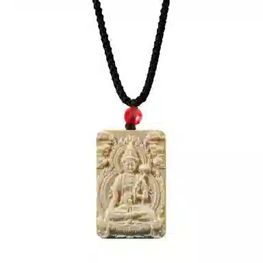 【12生肖顺利八大守护神本命佛】 周帝王 八方来财诸事顺利平安喜乐国风新中式小众复古百搭福禄吉祥好运 象牙果 项链 男女同款情侣款