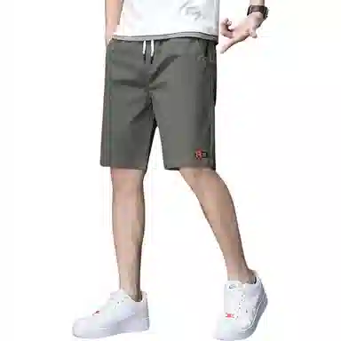 羽浅 抽绳五分夏季宽松透气潮流运动休闲短裤 男款