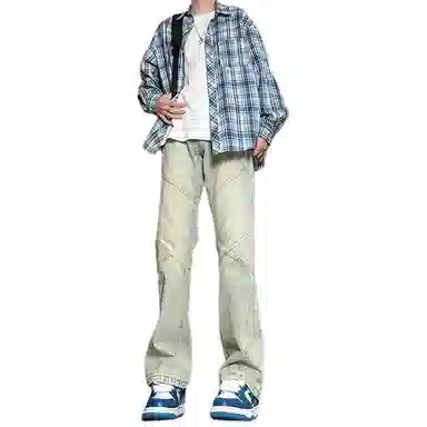 MGXEK Vibe Patchwork Flared Jeans