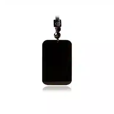 佐卡伊 祥云无事牌 新中式复古小众简约设计 国潮高级感 平安#好运 黑曜石 项链 男女同款情侣款