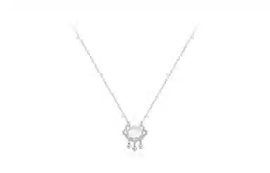 百利金 平安锁 平安转运吉祥顺遂国潮复古新中式经典百搭小众设计长命锁铃铛转运珠吊坠锁骨链#好运 玉髓 项链 男女同款情侣款