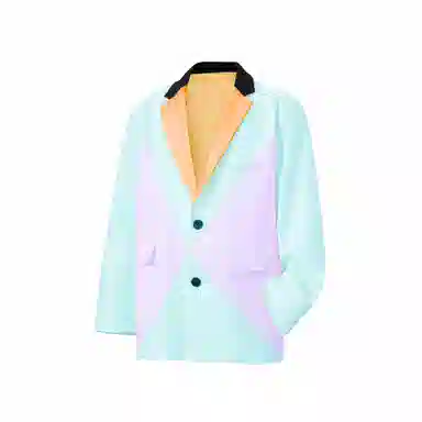 经典美拉德小西服外套简约韩版休闲宽松渐变单排扣垂感垫肩长袖西装 男女同款