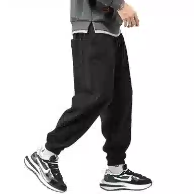 顶峰保罗 工装潮牌宽松薄款透气无性别主义九分哈伦束脚长裤子时尚百搭设计感垂感潮流运动休闲裤 男女同款