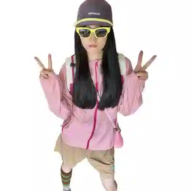 徐百货 美式多巴胺配色冰丝上衣夏季薄款高街冰感外套山系户外骑行夹克百搭高级感长袖防晒服 男女同款