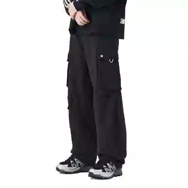 帝狼牛 潮牌裤装多口袋美式直筒宽松重工洗水休闲工装裤 男女同款