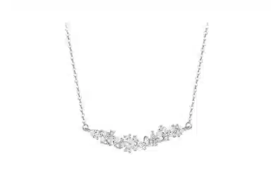 【足银S999 24小时内速发】 百利金 紫藤花套装 闪耀璀璨灵动气质精致轻奢经典百搭简约设计锁骨链 琉璃 项链 男女同款情侣款