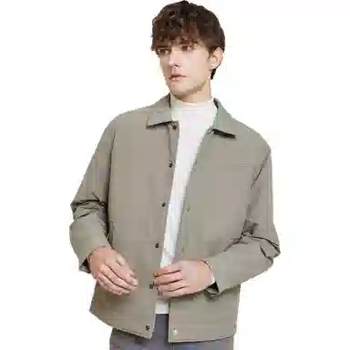 红豆 鸭绒翻领锁绒行政风户外保暖羽绒服 男款
