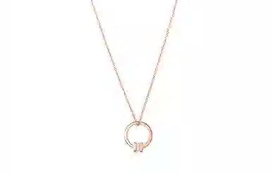 Tiffany T Necklace Rose Gold 18K