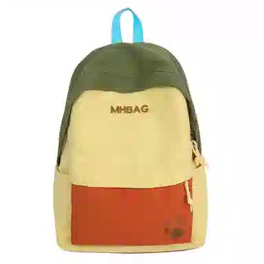 垣途者 日系小清新撞色 尼龙 双肩包 常规 女款 多色