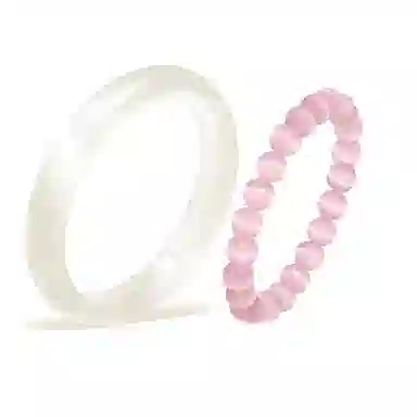 郁馨 古色古香汉服旗袍轻奢美人镯温婉一步一响经典透亮莹润显白大气清冷感甜蜜告白磁场 #好运 玻璃猫眼 手镯 女款