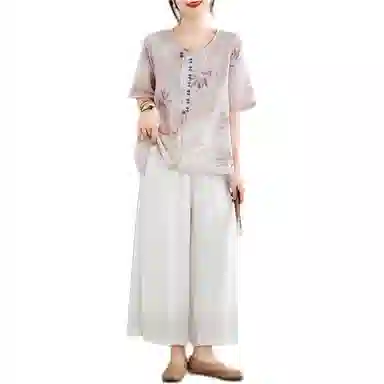 丝絮丝绸 潮流时尚舒适短袖衬衫 女款