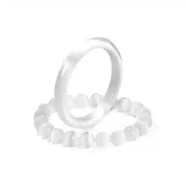 郁馨 白月光简约叮当贵妃镯古典美 素圈优雅一步一响古色古韵汉服旗袍百搭叠戴通勤中式美学#好运 玻璃猫眼 手镯 女款