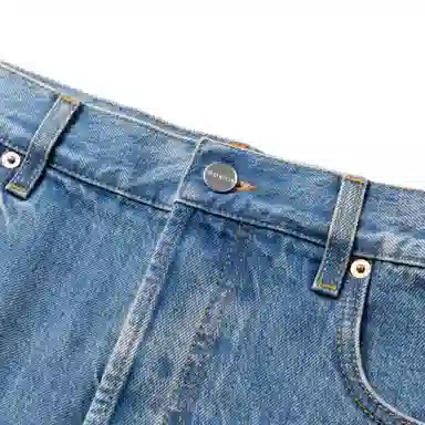 Gucci Logo Mid-Rise Slim Jeans Blue