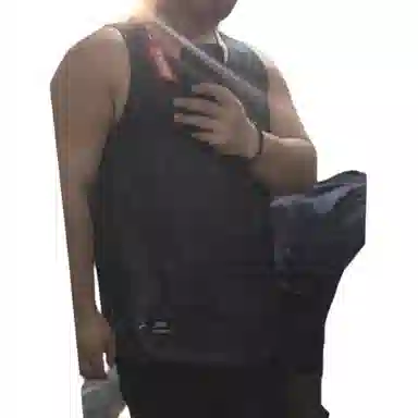 超级安踏 满印圆领舒适吸湿排汗百搭休闲篮球背心 男款 豆灰绿