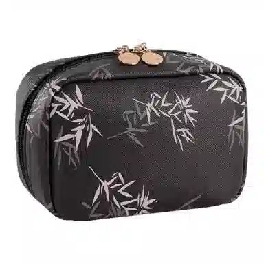 乐活旅行 时尚简约潮流 十字纹皮质 化妆包 男女同款情侣款 多色