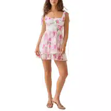 ALTAR'D STATE Semlia Floral Mini Dress