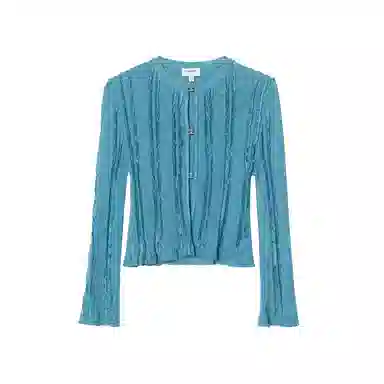 Chanel 23C Knit Sweater Blue