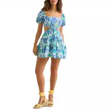 ALTAR'D STATE Savannah Floral Mini Dress