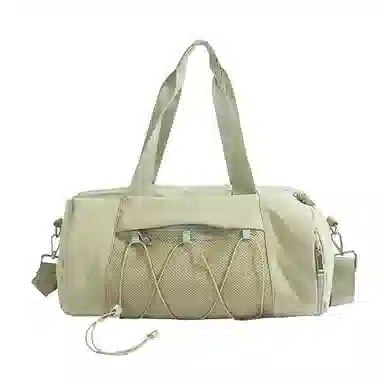 醇龙 轻便运动瑜伽健身简约大容量 尼龙布 单肩包 常规 男女同款情侣款 浅灰色/绿色/粉色