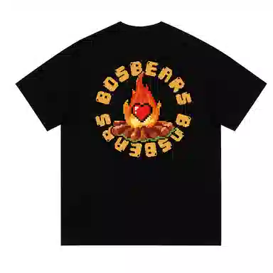 BOS BEAR Pixel Flame T-Shirt