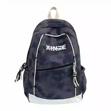 泰格奴 纯色字母休闲百搭高颜值精美配色质感旅行潮流初高中大学生上课书包 尼龙 双肩包 男女同款情侣款 白色/绿色/黑色/粉红色/酒红色