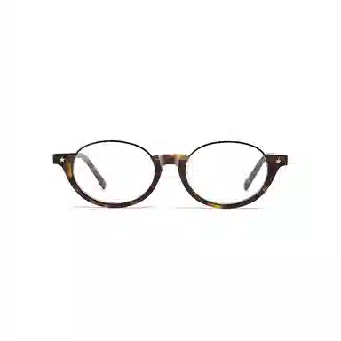 匠达人 书呆子高级感时髦早八素颜复古防蓝光防辐射可配度数轻盈时尚个性设计感显脸小 板材 椭圆形 光学镜架 女款