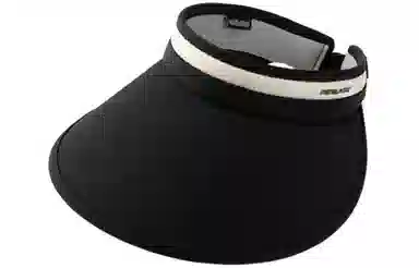 优幽兰 时尚潮流夏季大檐户外可折叠遮阳帽休闲百搭透气防紫外线空顶帽简约高级感通勤出现太阳帽子显脸小 锦纶 防晒帽 女款