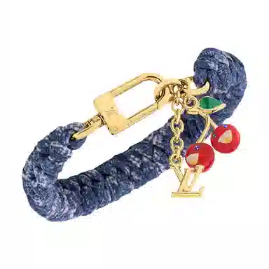 Louis Vuitton x Takashi Murakami Logo Charm Bracelet Blue