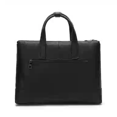 ELLE HOMME Leather Briefcase Black