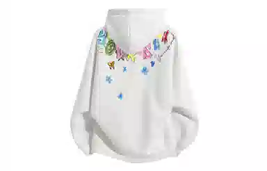 Yiershuang Retro Graffiti Hoodie