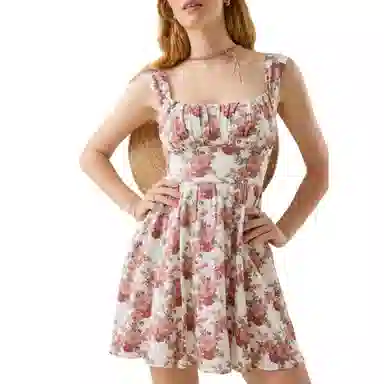 ALTAR'D STATE Carlee Floral Mini Dress