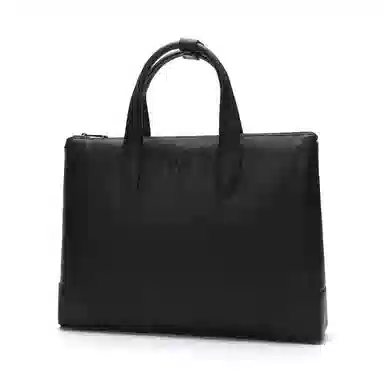 ELLE HOMME Leather Briefcase Black